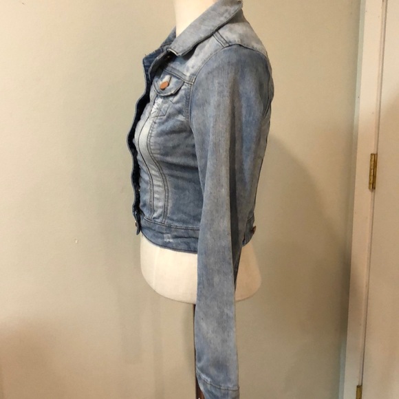 SOLD YMI distressed jean jacket - Picture 6 of 10